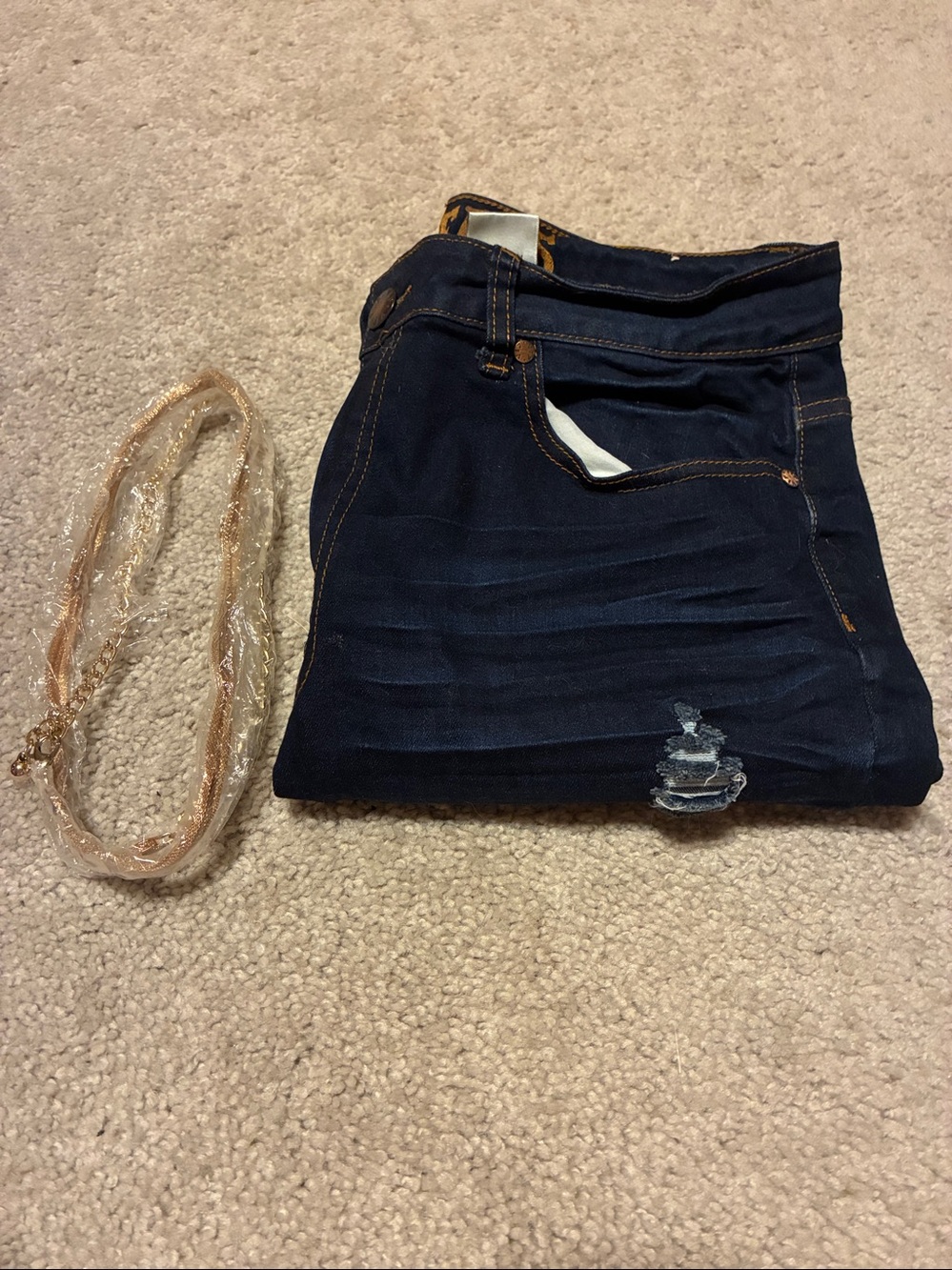 VIP Navy Ripped Skinny Jeans - Picture 14 of 14